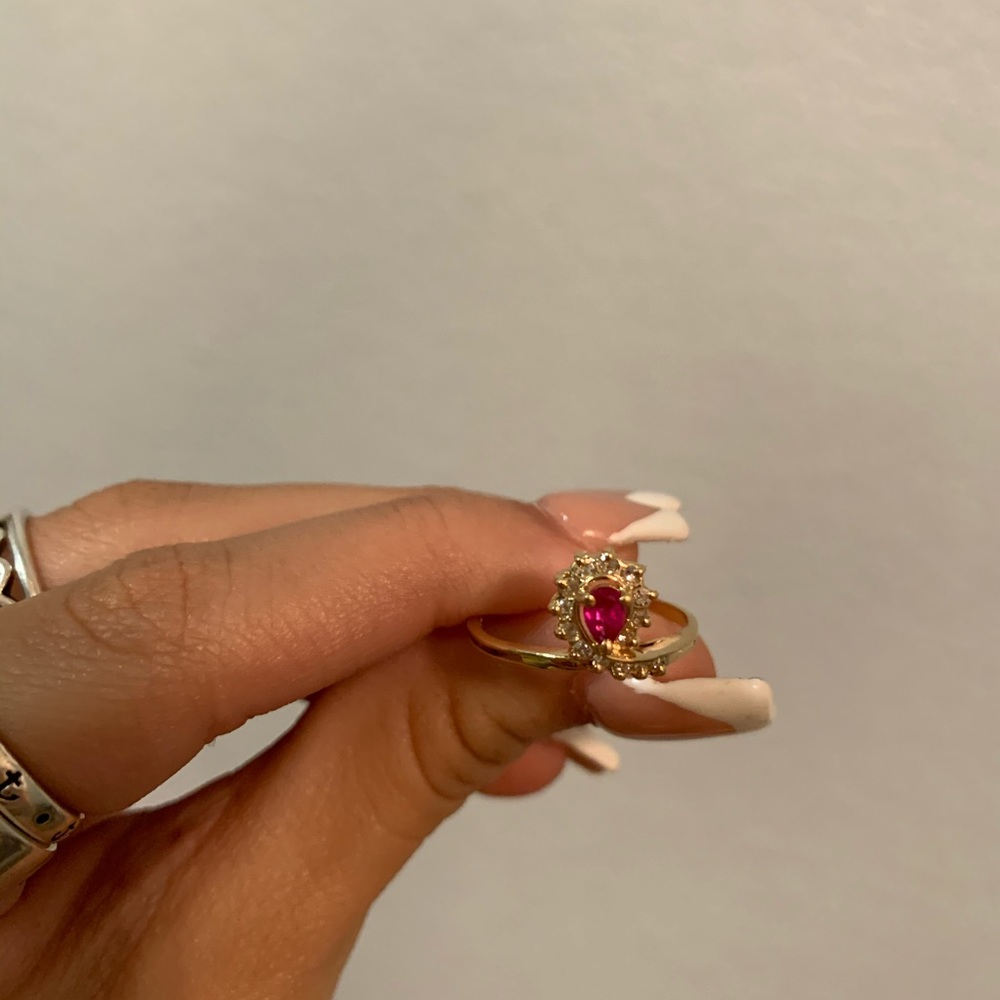 real gold ring.